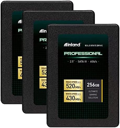 PRACHINE PROMESITIE 3 חבילה 256GB SSD SATA III 6GB/S 2.5 7 ממ TLC 3D NAND כונן מצב מוצק פנימי