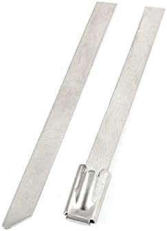 X-deree 700 ממ ארוך 4.6 ממ רוחב נירוסטה עניבה כבלים מרוססים 10 יחידות (700 ממ דה לארגו, 4,6 ממ דה אנצ'ו, Acero