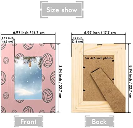 כדורעף ורוד 4x6 מסגרת תמונה מסגרות צילום עץ לשולחן תצוגה ראשונה קיר מתאימים להתייחסות 4x6 או 3.5x5 תמונות עיצוב