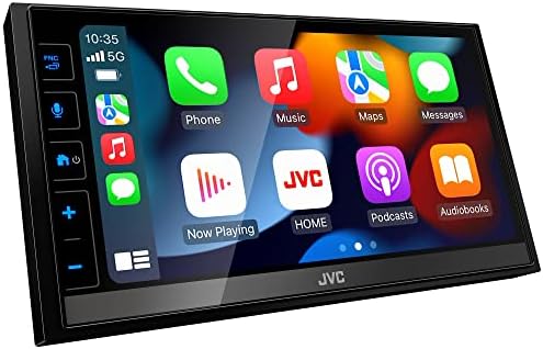 JVC KW-M780BT Apple Carplay Android Auto Auto Auto Media נגן, DUBE DIN, מסך מגע LCD בגודל 6.8 אינץ