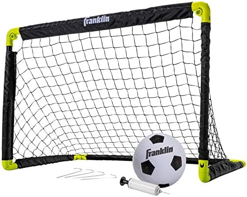 פרנקלין ספורט מיני כדורגל המטרה להגדיר-בחצר האחורית + מיני מקורה נטו + כדור להגדיר עם משאבה-נייד מתקפל