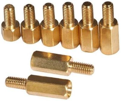 בורג 500 יחידות/מגרש M322+6 פליז פליז זכר משושה PCB Stantoff Spacer