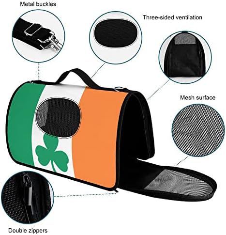 אירלנד תלתן תלתן דגל מנשא לחיות מחמד גור קטן תיק נשיאת תיק עבור חיצוני נסיעות הליכה קניות