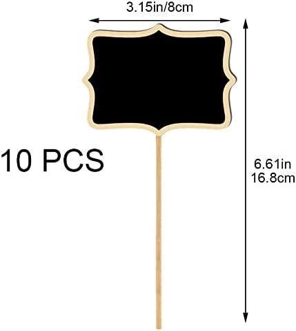 10 יחידות צמחים לוח וגיר תוויות עץ לוח הודעה לוח גן פרחי צמחים סיר דקור תגיות בית חתונה מסיבות מחזיק תווית