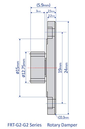 Bansbach Easylift FRT-G2-101 G2 שופטים סיבוביים/סטנדרטיים, 16.5 ממ x 5 ממ x 7.8 ממ