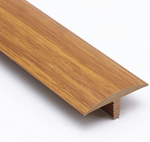 רצועת מעבר PVC של Oitto T-Moulding לריצוף עץ ויניל, סרגל המעבר לריצוף T-Flat לקצוות משטחי אריחי שטיח, 0.9