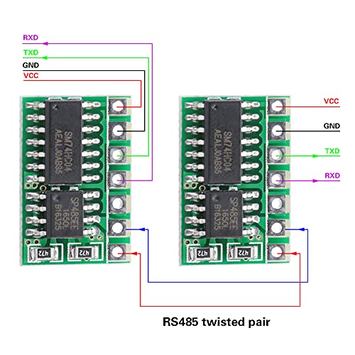 R411B01 מודול ממיר משדר, R411b01 מודול DC 3.3V בקרה אוטומטית גודל קומפקטי לטמפרטורת RS485
