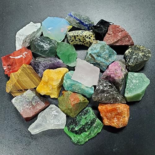 Rocktone 24 יחידות אבנים מחוספסות 0.7 ''-1.5 '' גבישים גולמיים טבעיים לריפוי, נפילה, מונית, ליטוש, וויקה ורייקי,