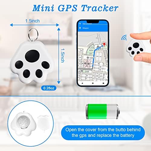 2023 שדרוג מקש שדרוג איתור פריט, כלב GPS מעקב אחר מכשיר חכם נייד של Bluetooth, מכשיר תזכורת אזעקה אנטי-אבוד