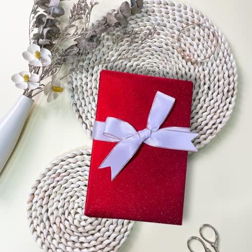 נייר עטיפה אדום גליטר מיני רול-17 על 50 רגל-נייר בצבע אחיד מושלם לחתונה, יום הולדת, חג המולד, מקלחת לתינוק