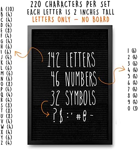 10x10 לוח מכתבים לבד ואותיות מכתבים רזים מוגדרים רק