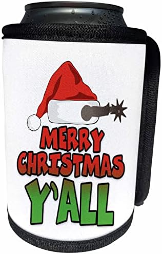 תמונת 3 של מילים של חג מולד שמח עם כובע סנטה - יכול לעטוף בקבוקים קיר יותר