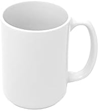משרד סימן החברה לבן קרמיקה ספל / 15 עוז ריק לבן ספלים עבור תה & קפה / ספלים עבור התאמה אישית, אמנות, &