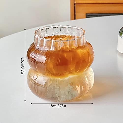 כוסות זכוכית מצולעות כוסות שתייה, כוסות קוקטייל בצורת גל 14 גרם, כוסות קוקטייל צורת גלים, כוסות