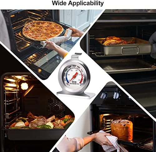 נירוסטה תנור מדחום עבור חשמלי / גז תנור, 2-אינץ חיוג מיידי לקרוא מטבח בישול גריל מעשן מדחום