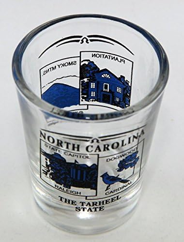 צפון קרוליינה המדינה נוף כחול חדש שוט זכוכית