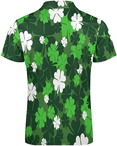 Mens St Patricks Day T חולצה Mens Mens Quarter Zip Savenshirt חולצת טי לגברים חולצות פרחוניות של גברים סווטשירט