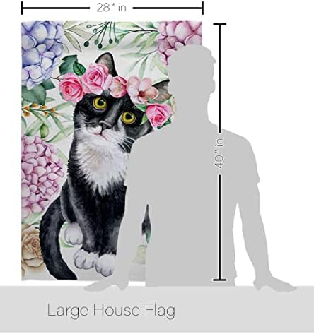 דקור בריזה טוקסידו פרחוני בית חתול בית אריזת דגל חתלתול מיאו מפונק כפה מחמד חיות מחמד חווה יצור בעלי