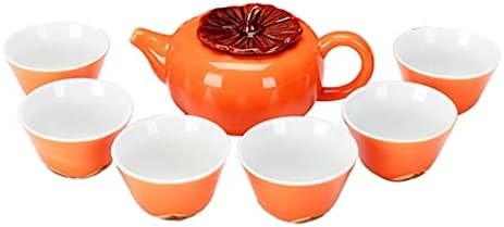 Xiulaiq persimmon ruyi SET TRAVE TRAVERED SET CERAMIC SET SET SET SET SET ReD ESTIMMON TEA CADDY