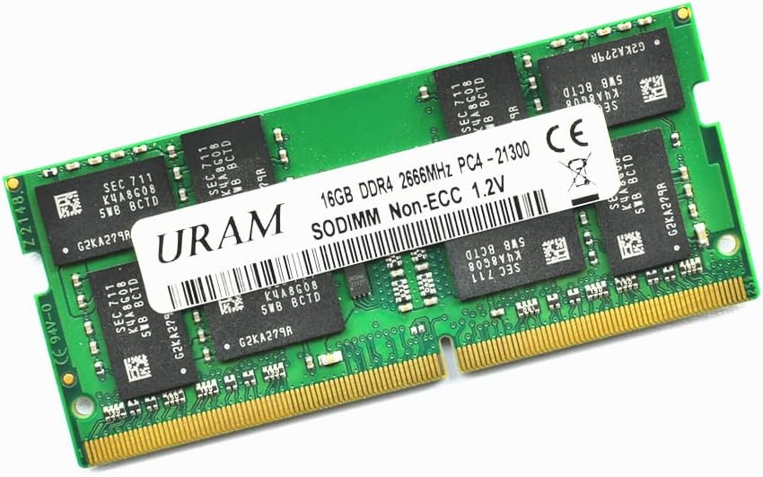 Uram16GB DDR4 2666MHz PC4-21300 1RX8 CL19 SODIMM SAMSUNG IC RAM Stick