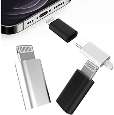מתאם גברי של USB -C לברק - מטען מהיר - תואם לאייפון 14, 13, 12, 11, XR, XS, X, SE, 7 8 פלוס, פרו מקסימום