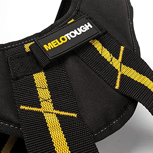 Melotough 1 חבילה כלים חגורת חגורת כתפיות עבודות כבדות עבור נגר + 1 חבילה מחזיק כלי כוח מקדח עם תרגיל עם