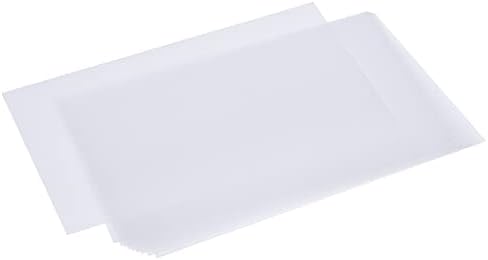 Meccanixity Shrink גיליון פלסטיק, 7.87x5.71x0.012 אינץ 'חום קטן וחום מכווץ נייר לנייר למלאכה יצירתית ברורה 10 חבילה