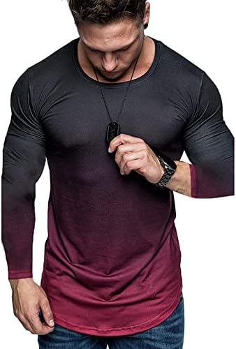 חדר כושר שריר Mens Pejihota Athleisure מצויד חולצת טריקו