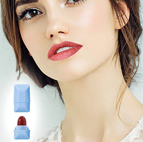 8 צבע שפתון סט מיני קטיפה שפתון טבעי שפתון עמיד למים לאורך זמן מיני שפתון נייד איפור מתנת סט ללא להעברה