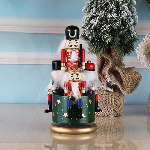עץ חג המולד מוסיקה תיבת עץ אורן מפצח אגוזים חייל מוסיקה תיבת קישוט בובות שולחן העבודה קישוט