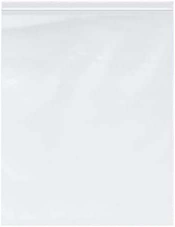 שקיות רוכסן מפלסטיק כבד של פלימור, 4 מיל, 16 x 20