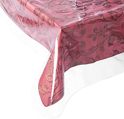 ג'נילינן כל יום משתמש ב 54 x 54 ויניל אטום שולחן מפלסטיק אטום למים עם מגן שולחן PVC צלול גביש