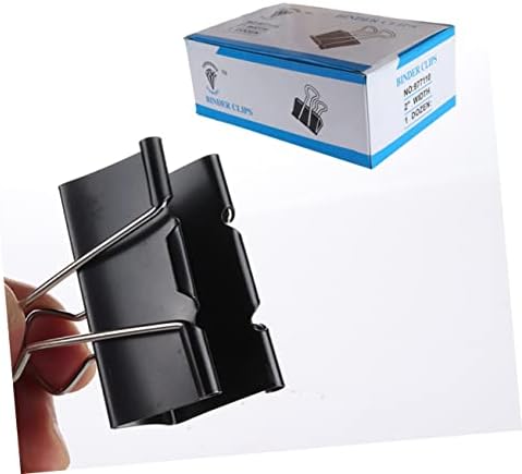 OperitACX 48 יחידות תיקיות קבצים צבעוניות קליפים נייר צבעוני קליסר שחור משרד נייח מחזיק נייר מחזיק