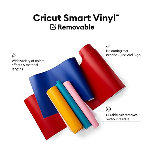 Cricut Smart Vinyl נשלף לחקירה ויצרנית 3 - חיתוך ללא מחצלים לחתכים ארוכים עד 12ft