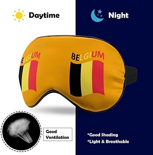 דגל של מסכת עין רכה בבלגיה כיסוי אפקטיבי הצללה מסכת שינה נוחות עם כיסוי עיניים עם רצועה מתכווננת אלסטית
