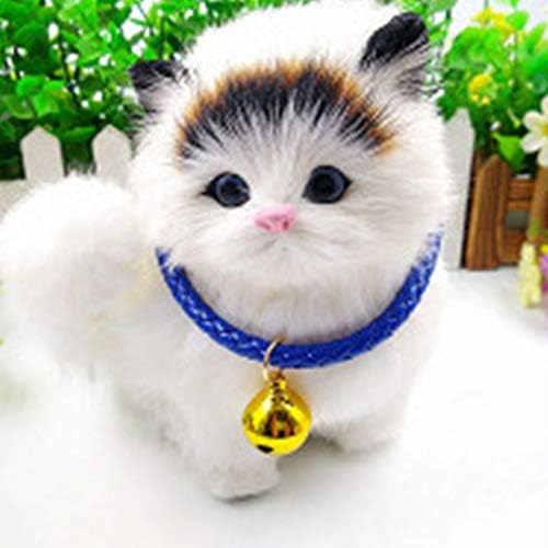 חתול צווארון עם פעמון יפני סגנון קלוע לחיות מחמד צווארון מתכוונן צווארון עם מזל פעמון לחתולים גורים