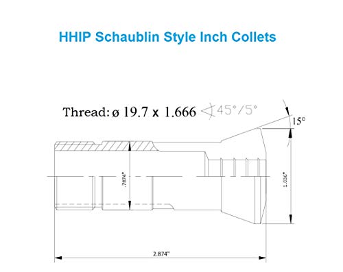 Hip 3903-0916 1/2 סגנון Schablin Style W20 Collet
