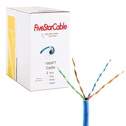 CAT5E CAT5E CMP 1000ft כבל מליאה UTP 24 AWG אש מוצק מוגן CMP- זוג מעוות מעוות 350 מגה הרץ חוט רשת LAN, כבל