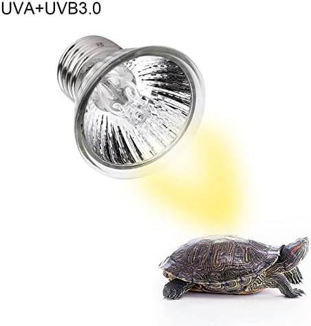 Prettyard Pet UVA+נורות מנורת חום UVB Habitat למנורה E27, אור חימום של Sunbathe Light for זוחלים, דו -חיים ואקווריום