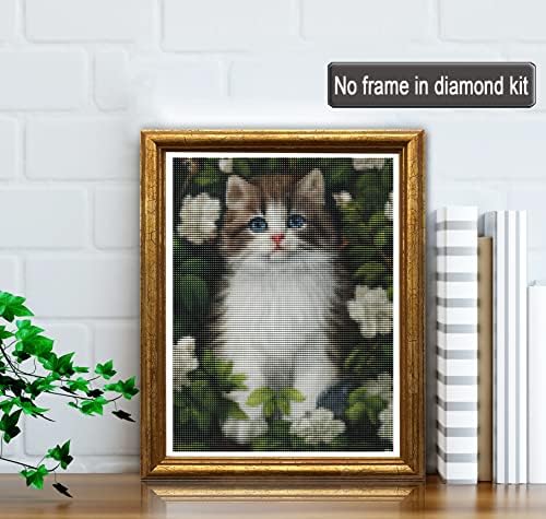 ערכות ציור יהלומי יונגוביו 5 ד למבוגרים חתול, ערכות אמנות יהלומים עשה זאת בעצמך מקדחות עגולות מלאות צבע יער