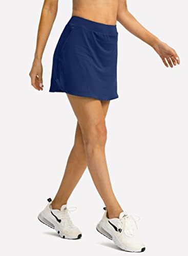 חצאית טניס לנשים עם כיסי רוכסן כיסי נשים גולף ספורטס חצאיות לריצה מזדמנת