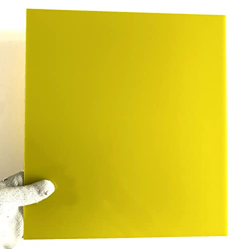 גיליון G10 FR4 Garolite, 3.0 ממ לוח צלחת סיב זכוכית 335x300x3.0 ממ צבע צהוב