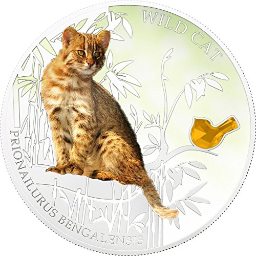 2013 פיג'י - כלבים וחתולים - שחרור 3 - חתול פראי - Prionailurus bengalensis - 1oz - מטבע כסף