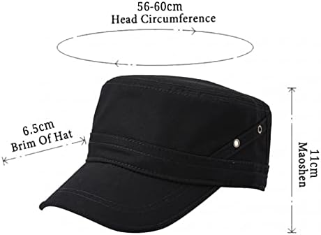בציר במצוקה שטוח כובע לגברים נשים מתכוונן שטף כותנה בייסבול כובע יוניסקס צבאי שטוח כובעי נהג משאית כובע