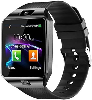 Padgene DZ09 Bluetooth Smartwatch, מסך מגע חכם טלפון חכם צפה בגשש כושר ספורט עם SIM SD Card Slot