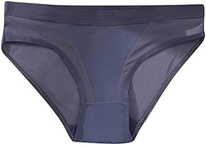 נשים תחתונים לא להראות ביקיני נשים של אופנה סקסי תחתונים נמוך מותניים רשת מוצק צבע תחתוני כותנה מפשעה