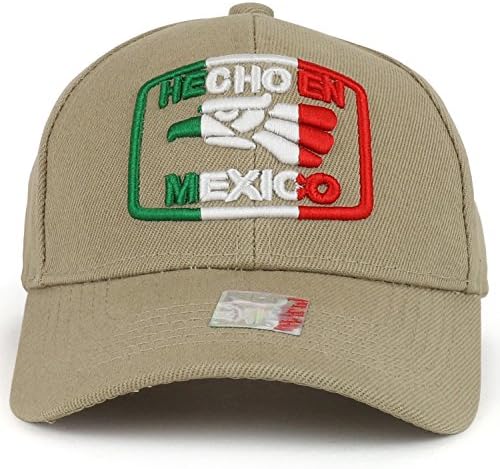 חנות הלבשה אופנתית ילדים Hecho en Mexico Eagle 3D רקום כובע בייסבול בגודל נוער