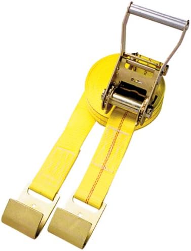 חברת רשת האבטחה CC2630 30 'צהוב 2 רצועת מחגר מוטבעת עם מחגר ידית רחב וים שטוחים