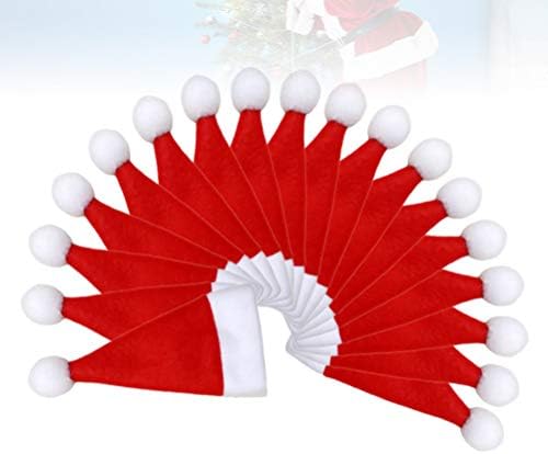 חג המולד קישוטי חג המולד כלי שולחן מחזיקי סנטה כובע סכום מחזיק יין בקבוק כיסוי עבור חג המולד המפלגה