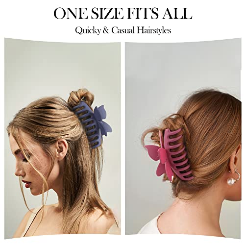 יופי.6 צבעים פרפר גדול קליפים לשיער לנשים בנות שנות ה -90 אופנה עיצוב שיער ג ' מבו טפרים קליפים אסתטי